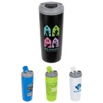 Olympia 17 oz Stainless Steel/Polypropylene Tumbler with Flip Top Lid 1 Olympia 17 oz Stainless Steel/Polypropylene Tumbler with Flip Top Lid 1