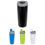 Olympia 17 oz Stainless Steel/Polypropylene Tumbler with Flip Top Lid 2 Olympia 17 oz Stainless Steel/Polypropylene Tumbler with Flip Top Lid 2