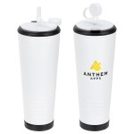 Klaxon 23 oz Stainless Steel/Polypropylene Tumbler with Built-In Horn - White Klaxon 23 oz Stainless Steel/Polypropylene Tumbler with Built-In Horn - White