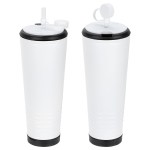 Klaxon 23 oz Stainless Steel/Polypropylene Tumbler with Built-In Horn - White Klaxon 23 oz Stainless Steel/Polypropylene Tumbler with Built-In Horn - White