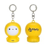 Mood Mate Keychain with Screen Cleaner - Yellow Mood Mate Keychain with Screen Cleaner - Yellow