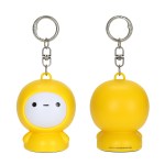 Mood Mate Keychain with Screen Cleaner - Yellow Mood Mate Keychain with Screen Cleaner - Yellow