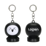 Mood Mate Keychain with Screen Cleaner - Black Mood Mate Keychain with Screen Cleaner - Black