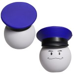 Policeman Mad Cap Stress Reliever - Blue/White/Black Policeman Mad Cap Stress Reliever - Blue/White/Black