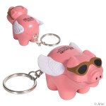 Flying Pig Stress Reliever Key Chain 1 Flying Pig Stress Reliever Key Chain 1
