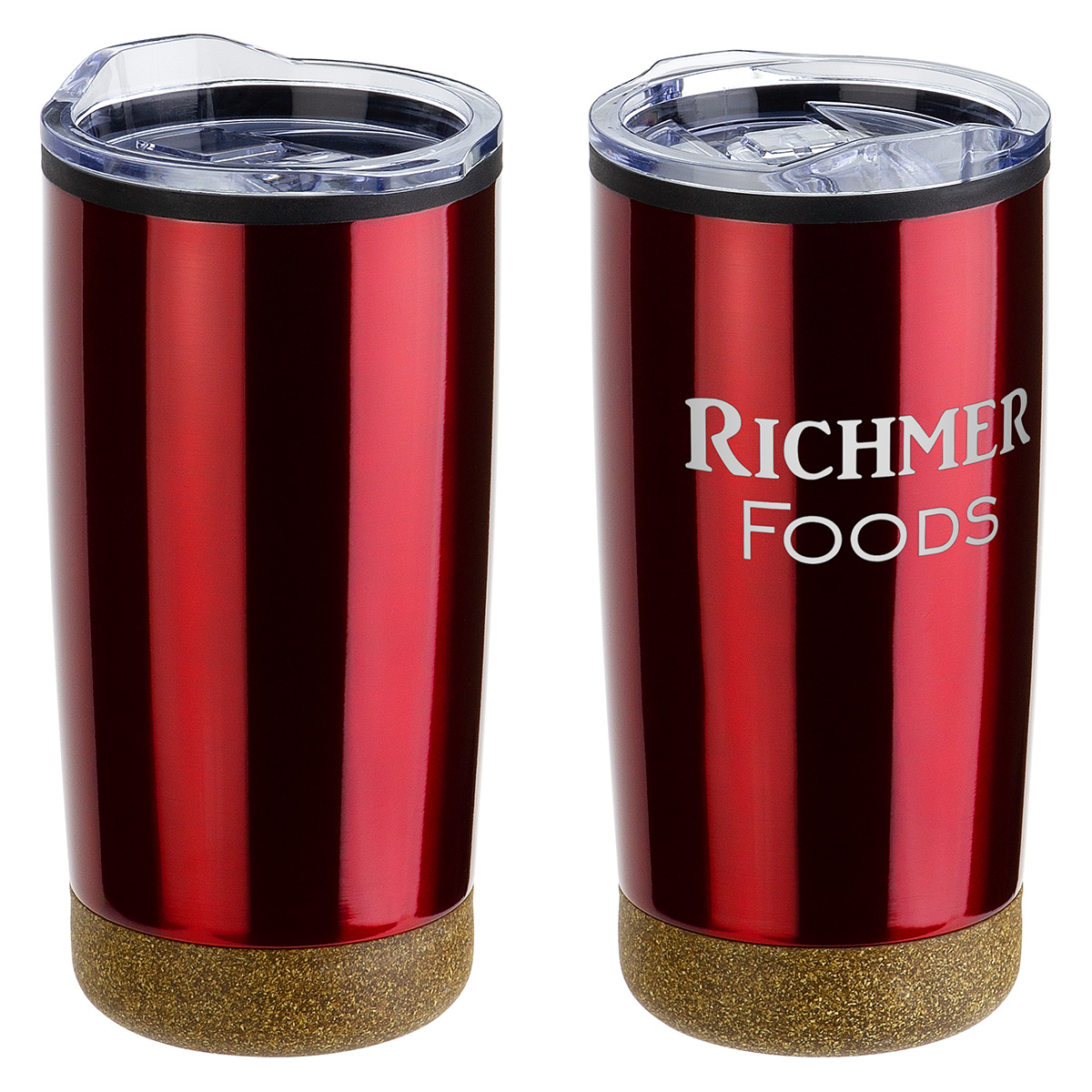 York 20 oz Stainless Steel/Polypropylene Tumbler with Cork Base 1