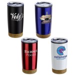 York 20 oz Stainless Steel/Polypropylene Tumbler with Cork Base 1 York 20 oz Stainless Steel/Polypropylene Tumbler with Cork Base 1
