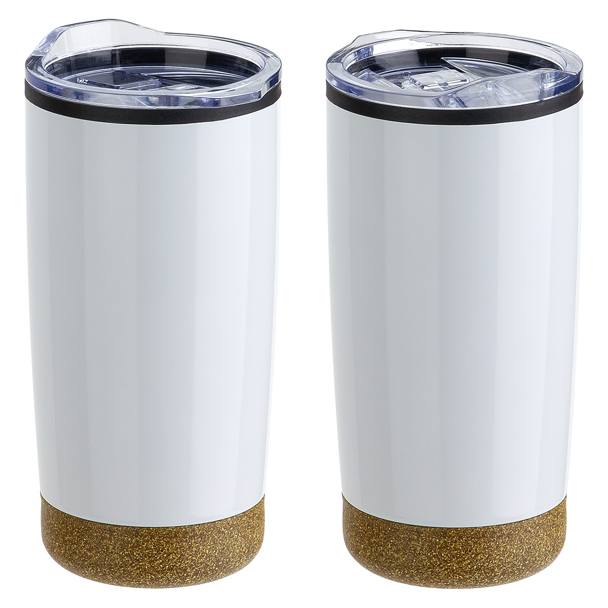 York 20 oz Stainless Steel/Polypropylene Tumbler with Cork Base 1