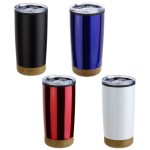 York 20 oz Stainless Steel/Polypropylene Tumbler with Cork Base 2 York 20 oz Stainless Steel/Polypropylene Tumbler with Cork Base 2