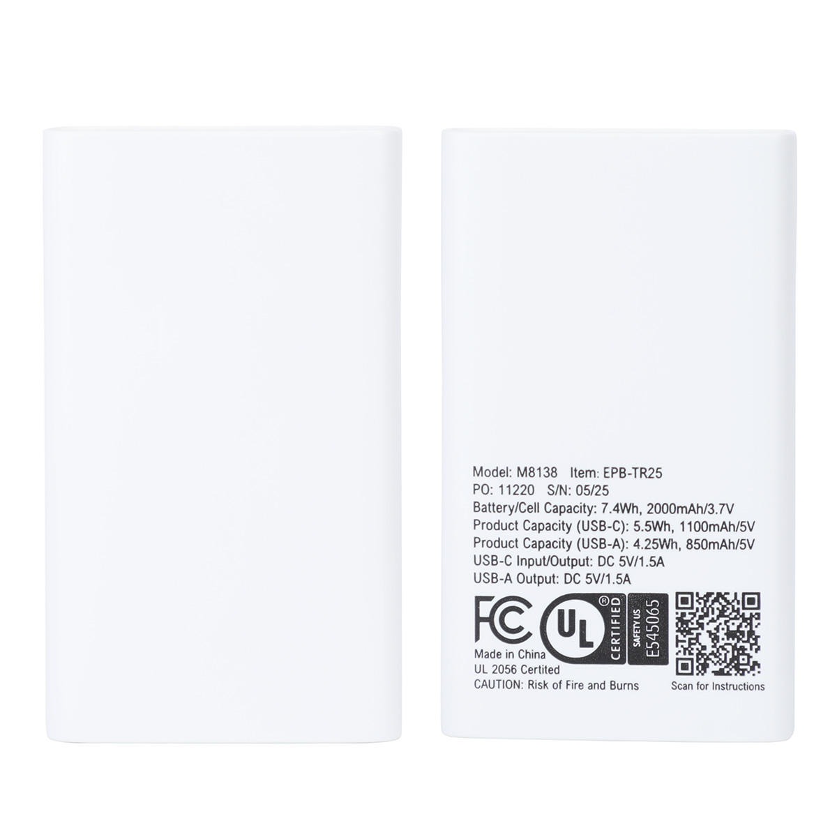 Triumph 2000mAh UL-Listed Power Bank 1