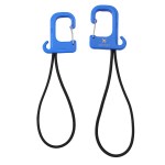 Swivel Clip Folding Bag Hanger - Blue Swivel Clip Folding Bag Hanger - Blue