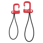 Swivel Clip Folding Bag Hanger - Red Swivel Clip Folding Bag Hanger - Red
