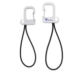 Swivel Clip Folding Bag Hanger - White Swivel Clip Folding Bag Hanger - White