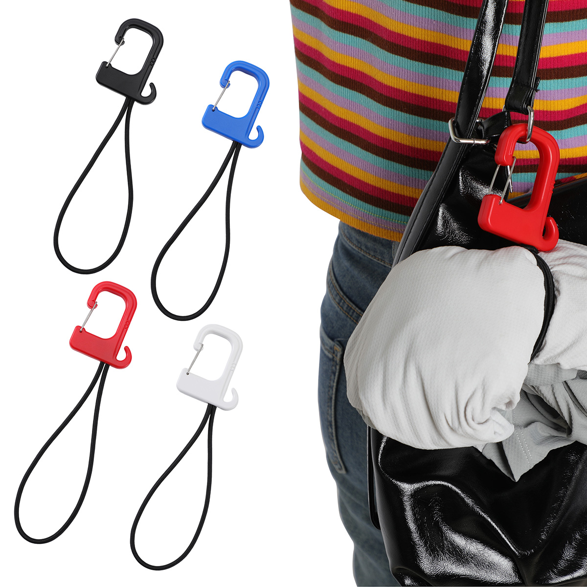 Swivel Clip Folding Bag Hanger 1