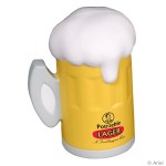 Beer Mug Stress Reliever - Yellow Beer Mug Stress Reliever - Yellow