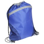 Cyclone Mesh Curve Polyester Drawstring Backpack - Blue Cyclone Mesh Curve Polyester Drawstring Backpack - Blue