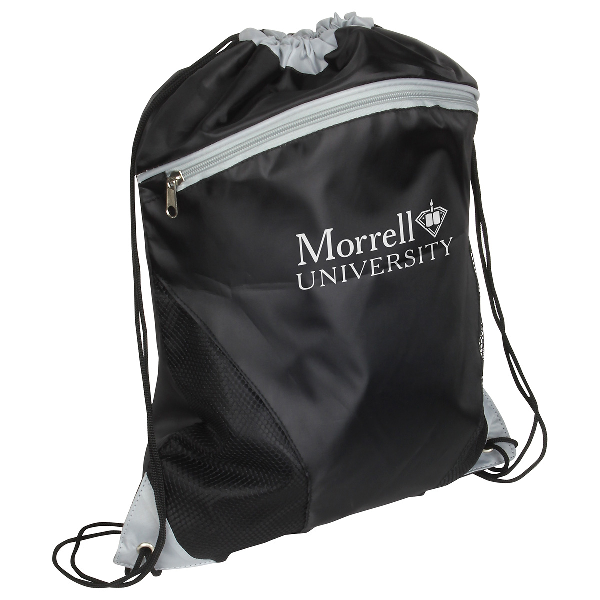 Cyclone Mesh Curve Polyester Drawstring Backpack 1