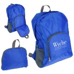 Trailblazer Collapsible Polyester Backpack - Blue Trailblazer Collapsible Polyester Backpack - Blue