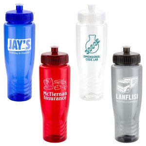 Sprint 28 oz PET Eco-Polyclear™ Bottle with Push-Pull Lid 1 Sprint 28 oz PET Eco-Polyclear™ Bottle with Push-Pull Lid 1