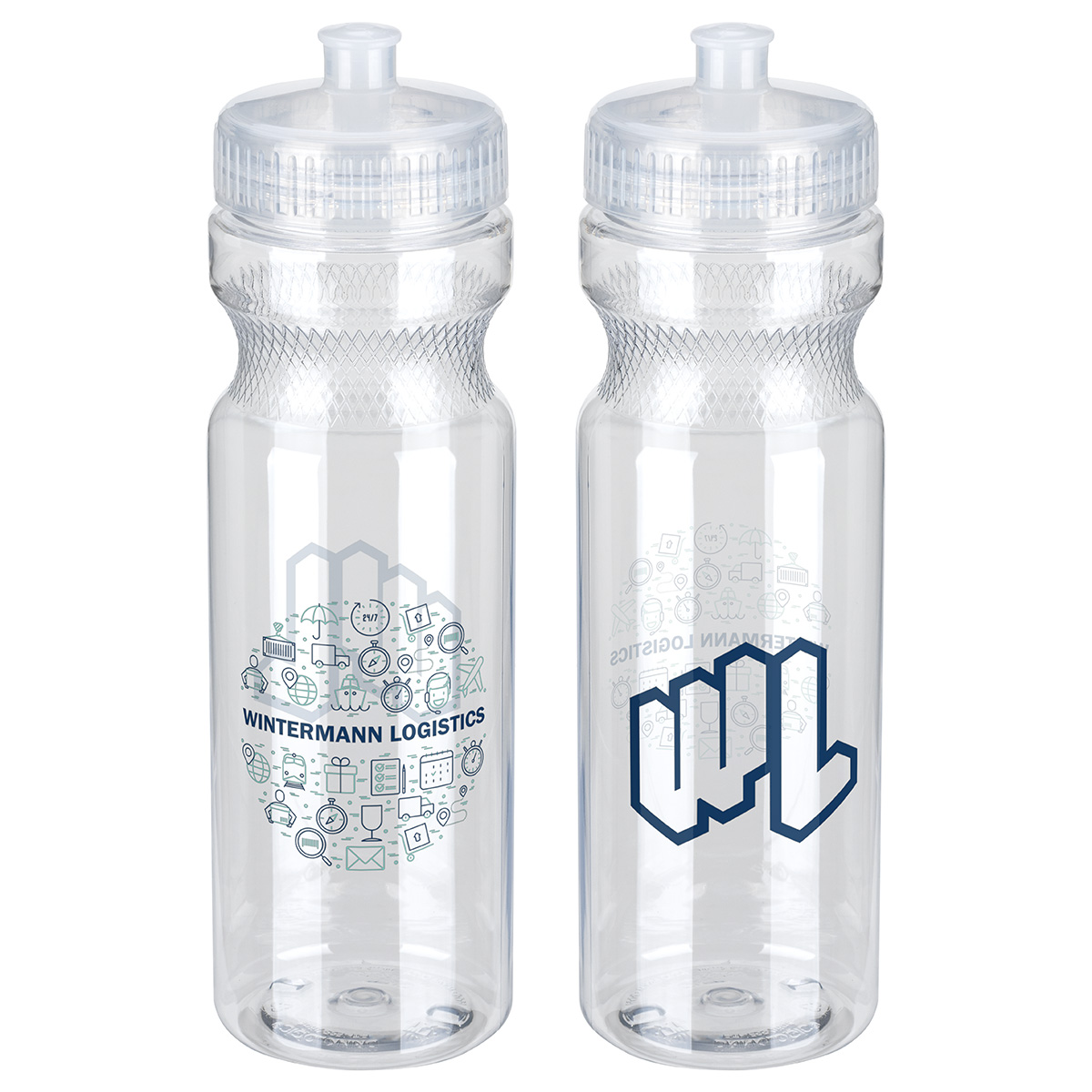 Prologue 28 oz PET Sports Bottle with Push-Pull Lid 1