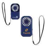 Squall Ultra Mini High-Speed Rechargeable Fan with Lanyard - Navy Blue Squall Ultra Mini High-Speed Rechargeable Fan with Lanyard - Navy Blue