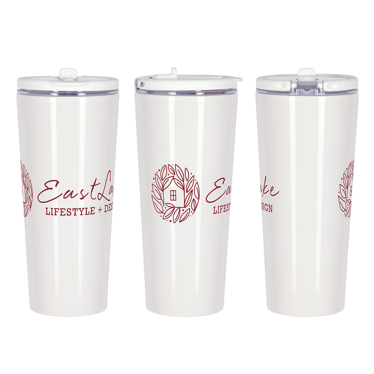 Larsen 24 oz Recycled Acrylic Straw Tumbler w/ Handle 1