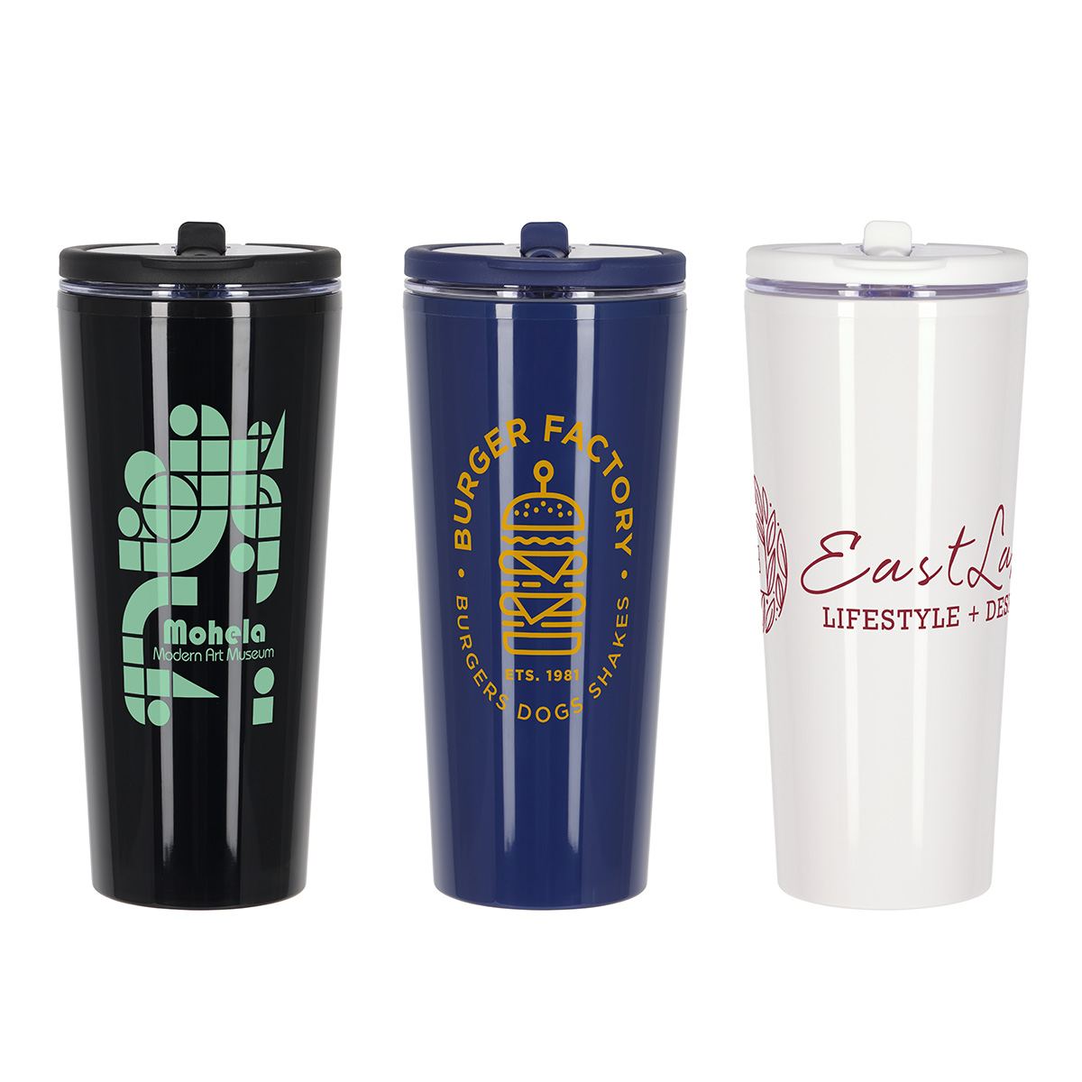 Larsen 24 oz Recycled Acrylic Straw Tumbler w/ Handle 1