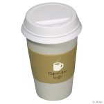 To Go Coffee Cup Stress Reliever - White/Tan To Go Coffee Cup Stress Reliever - White/Tan