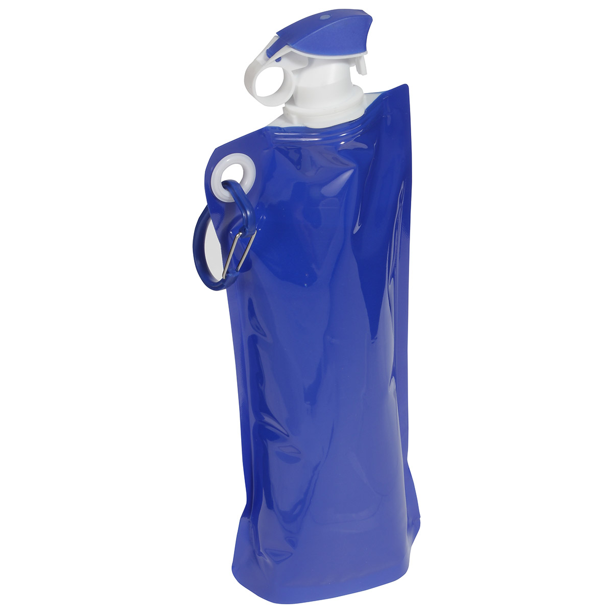 Flip Top Foldable Water Bottle with Carabiner 1