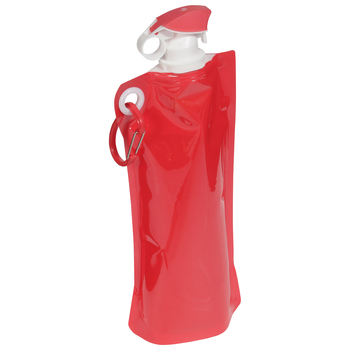 Flip Top Foldable Water Bottle with Carabiner 1
