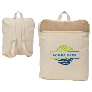 Savanna Jute & Recycled Cotton Backpack 1 Savanna Jute & Recycled Cotton Backpack 1