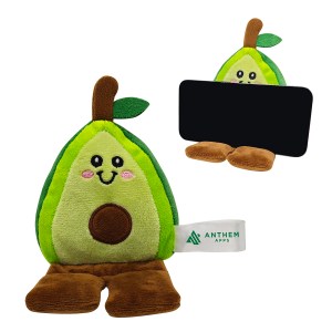 Phone Pals™ Weighted Plush Phone Holder - Avocado 1 Phone Pals™ Weighted Plush Phone Holder - Avocado 1