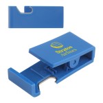 Handy Clip with Built-In Phone Stand & Bottle Opener - Blue Handy Clip with Built-In Phone Stand & Bottle Opener - Blue