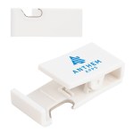 Handy Clip with Built-In Phone Stand & Bottle Opener - White Handy Clip with Built-In Phone Stand & Bottle Opener - White