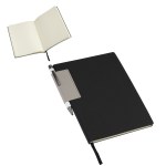 Charter Textured Softcover Journal with Pen - Black Charter Textured Softcover Journal with Pen - Black