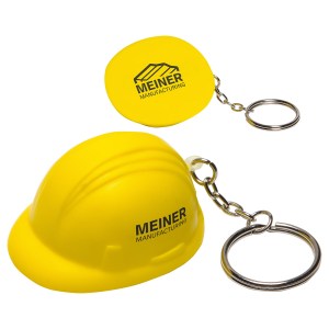 Hard Hat Stress Reliever Key Chain 1 Hard Hat Stress Reliever Key Chain 1