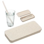 Eco Wheat Straw Kit With Cleaning Brush 2 Eco Wheat Straw Kit With Cleaning Brush 2