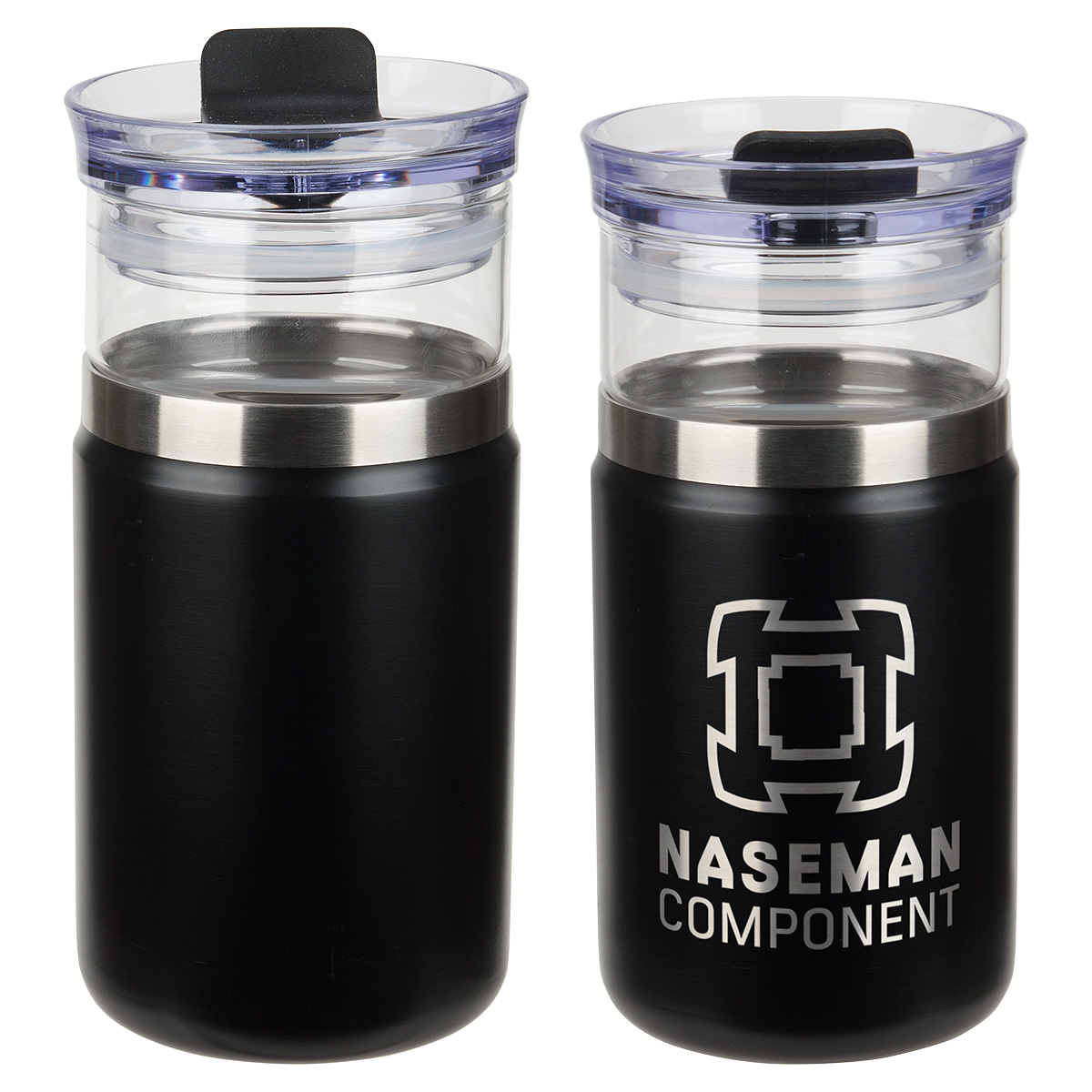 Tamari 12 oz Glass Tumbler & Vacuum Insulated Cooler 1