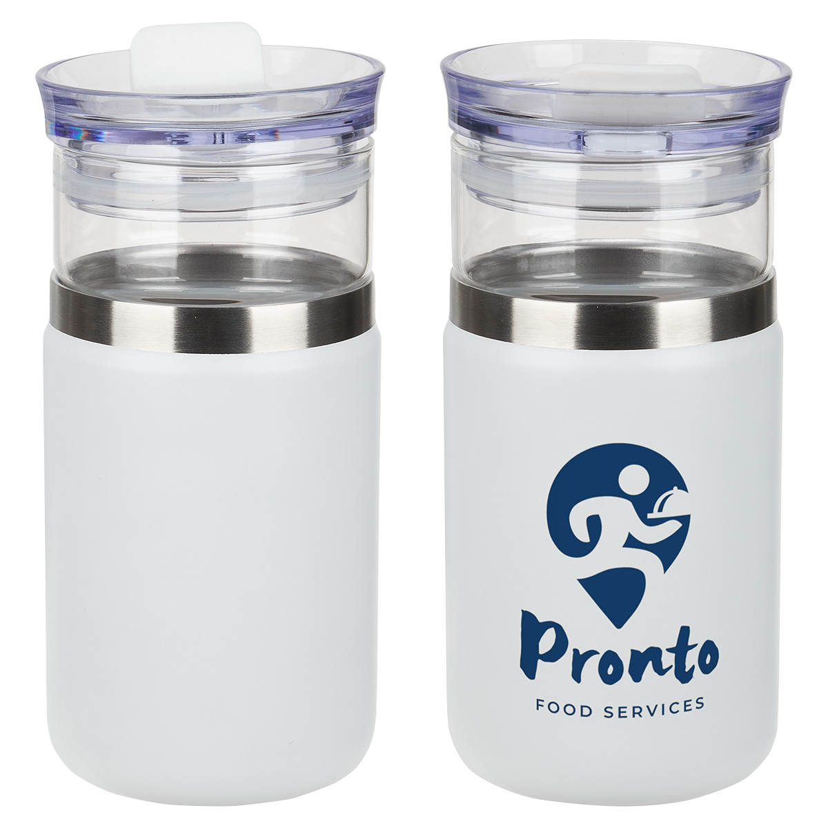Tamari 12 oz Glass Tumbler & Vacuum Insulated Cooler 1