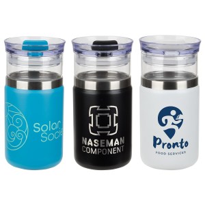 Tamari 12 oz Glass Tumbler & Vacuum Insulated Cooler 1 Tamari 12 oz Glass Tumbler & Vacuum Insulated Cooler 1