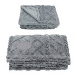 Legacy 280GSM RPET Sherpa Fleece Blanket - Gray Legacy 280GSM RPET Sherpa Fleece Blanket - Gray