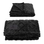 Legacy 280GSM RPET Sherpa Fleece Blanket - Black Legacy 280GSM RPET Sherpa Fleece Blanket - Black