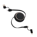Mach 4-in-1 100W PD 39" Retractable Charging Cable - Black Mach 4-in-1 100W PD 39" Retractable Charging Cable - Black