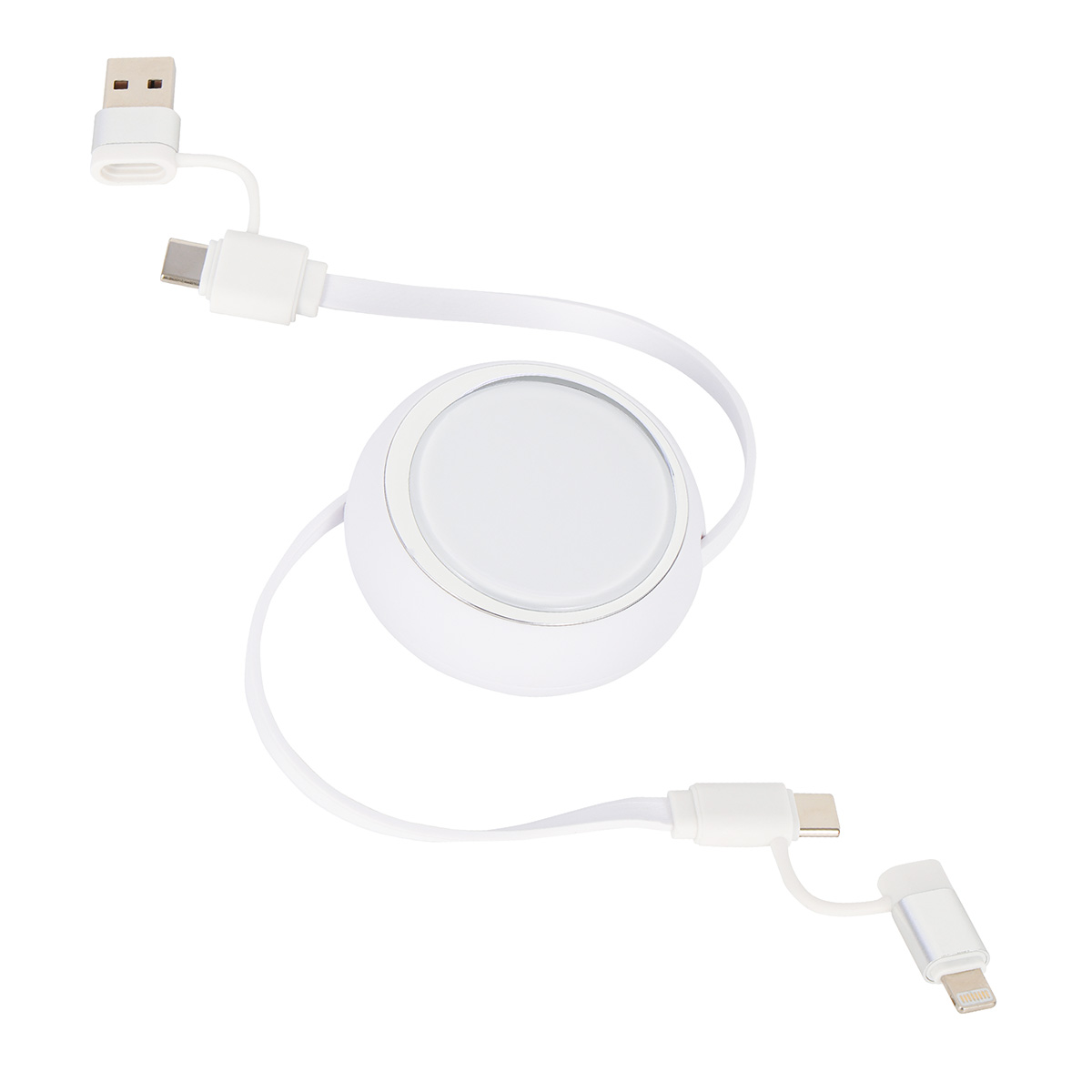 Mach 4-in-1 100W PD 39" Retractable Charging Cable 1