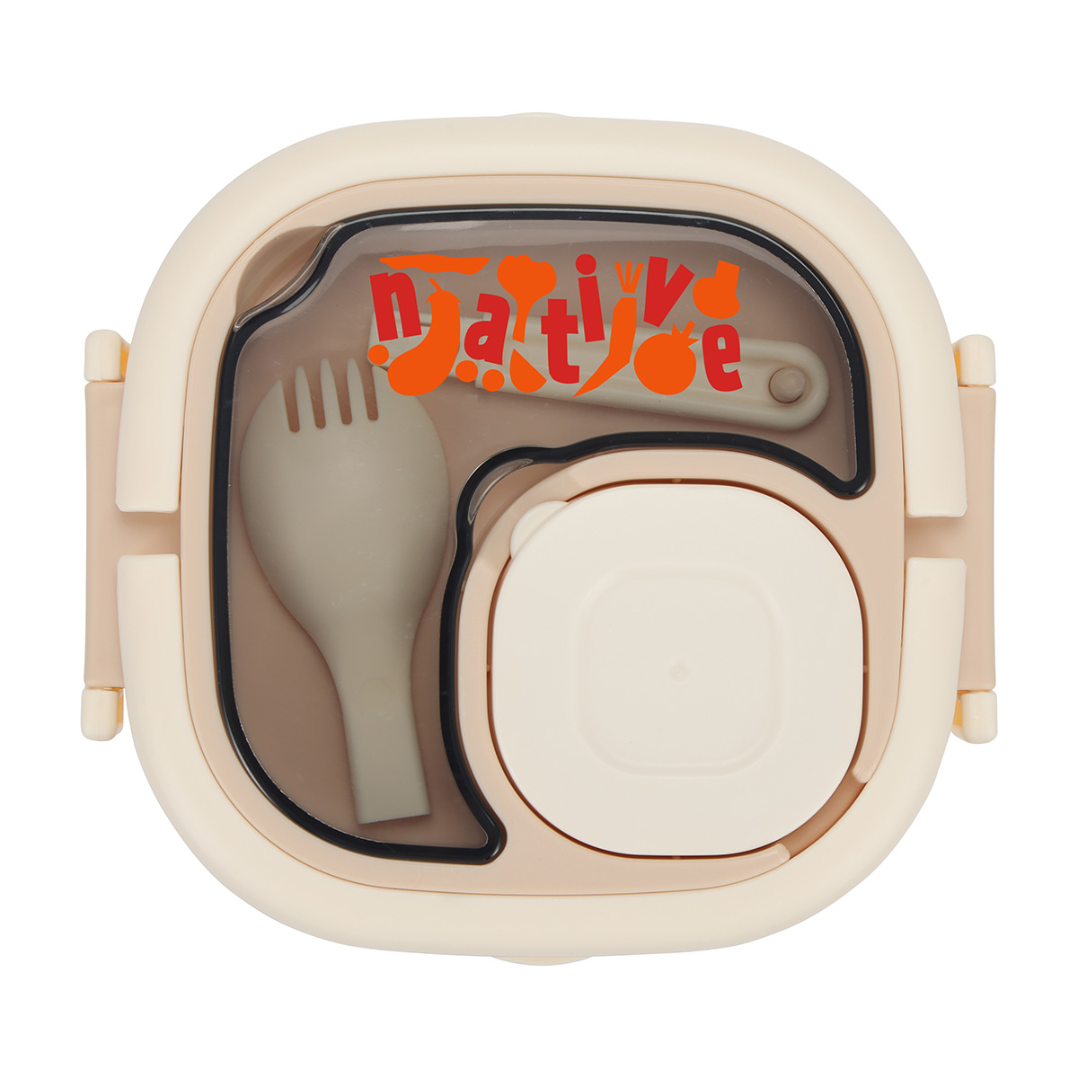 Gourmet Microwaveable Lunch Box with Utensils 1