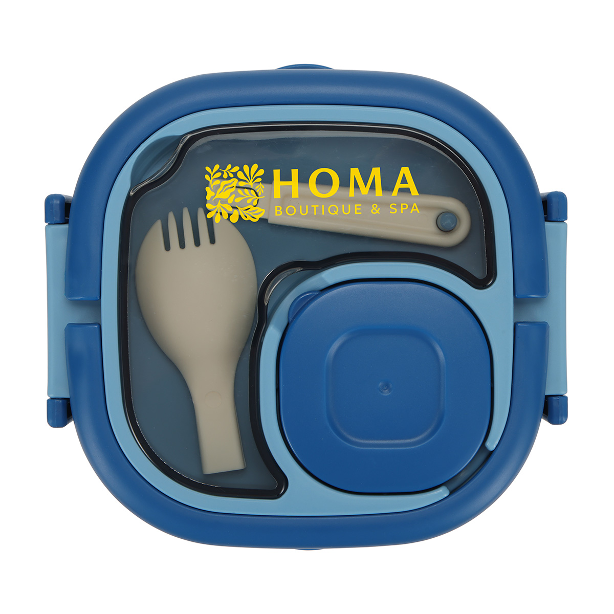Gourmet Microwaveable Lunch Box with Utensils 1