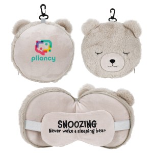 Comfort Pals™ Bear 2-in-1 Pillow Sleep Mask 1 Comfort Pals™ Bear 2-in-1 Pillow Sleep Mask 1