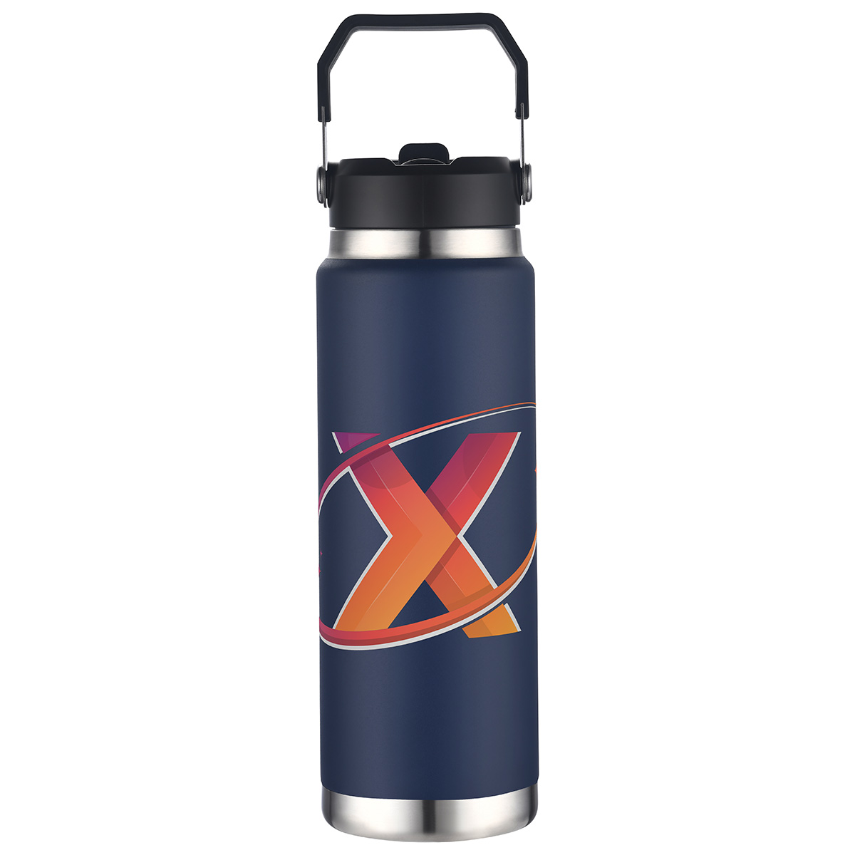 Senago 30 oz Vacuum Insulated Stainless Steel Bottle with Build-in Straw 1