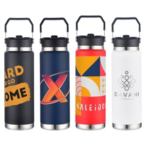 Senago 30 oz Vacuum Insulated Stainless Steel Bottle with Build-in Straw 1 Senago 30 oz Vacuum Insulated Stainless Steel Bottle with Build-in Straw 1