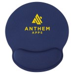 Crest Non-Slip Mouse Pad with Foam Wrist Rest - Navy Blue Crest Non-Slip Mouse Pad with Foam Wrist Rest - Navy Blue